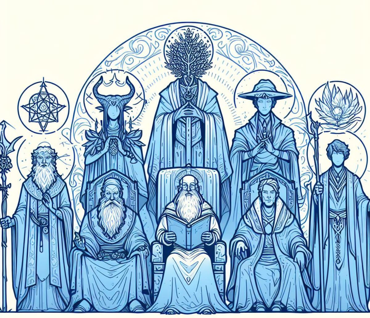 The nine seers of the Council of Graymane
