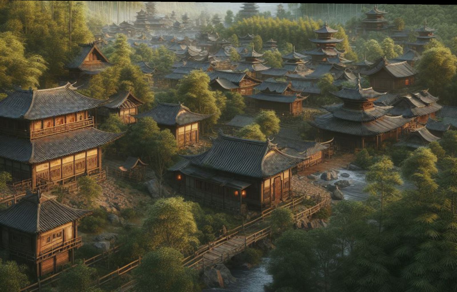 A quiet village in the hills of Jeonpon
